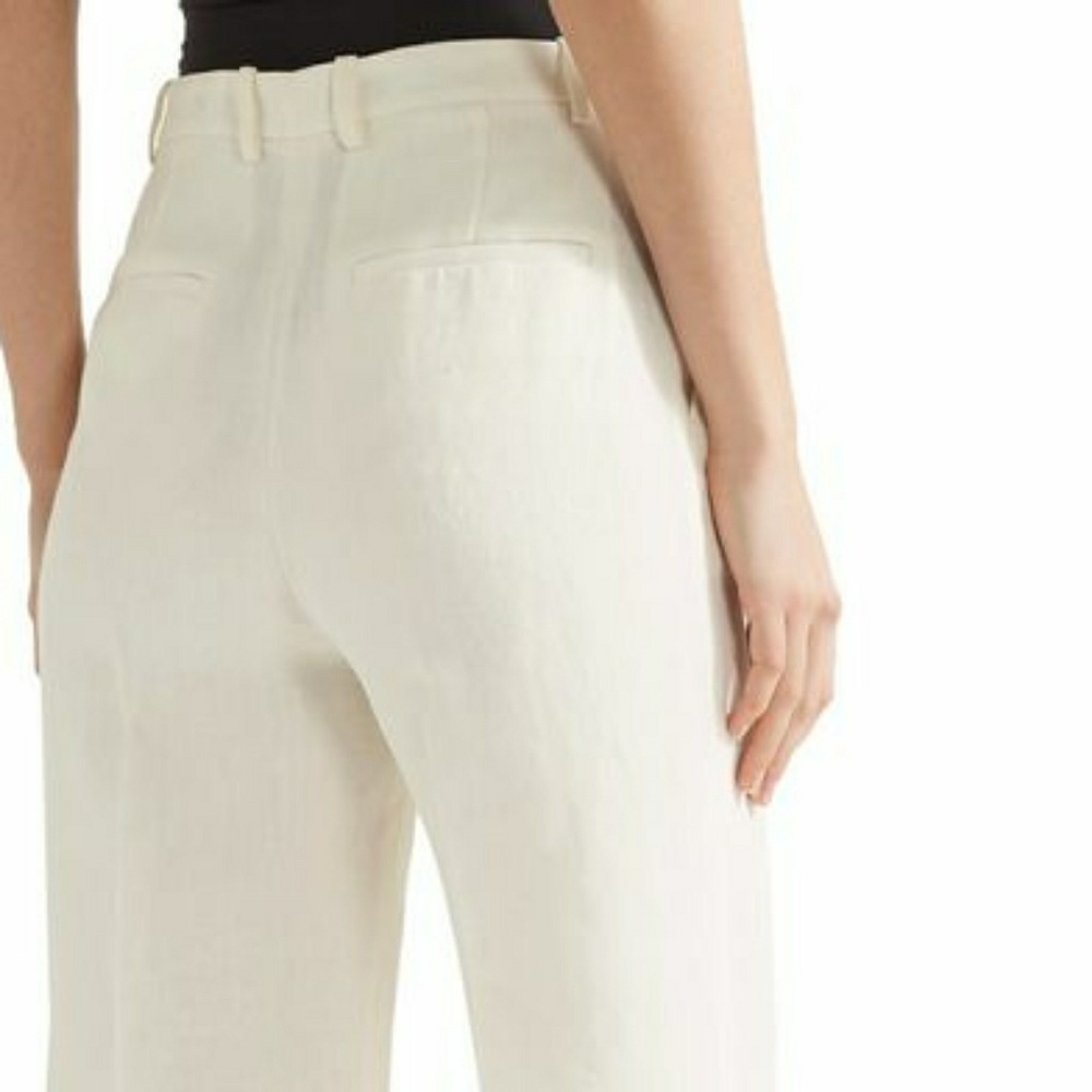 🆕🔥Theory Nadeema pleated linen wide-leg pants - Picture 4 of 7